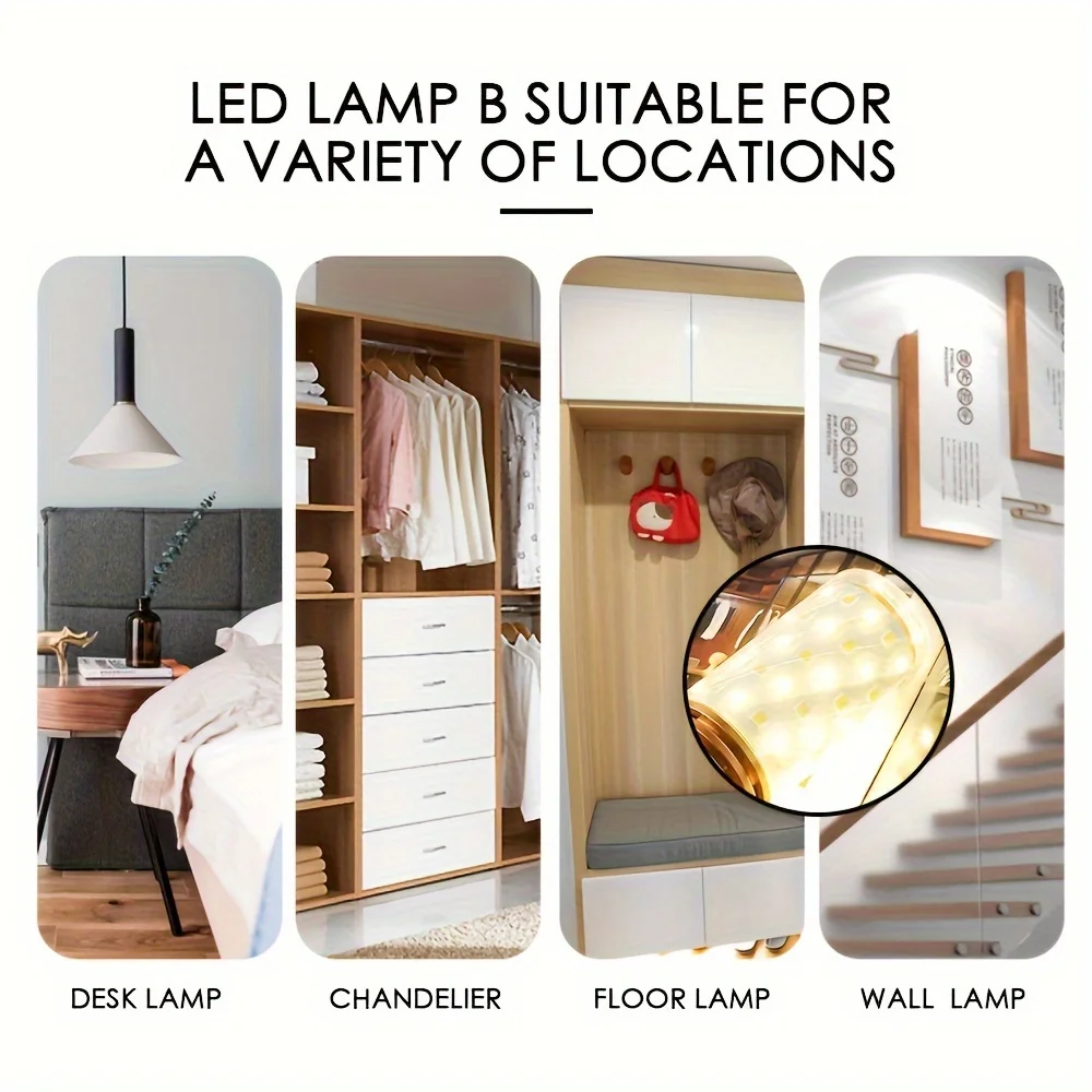 8 قطعة Led المصباح الكهربي E14 220 فولت 110 فولت Led شمعة ضوء لمبة E27 الذرة مصباح 3 واط 6 واط 9 واط 12 واط 15 واط بومبيلا أضواء الثريا