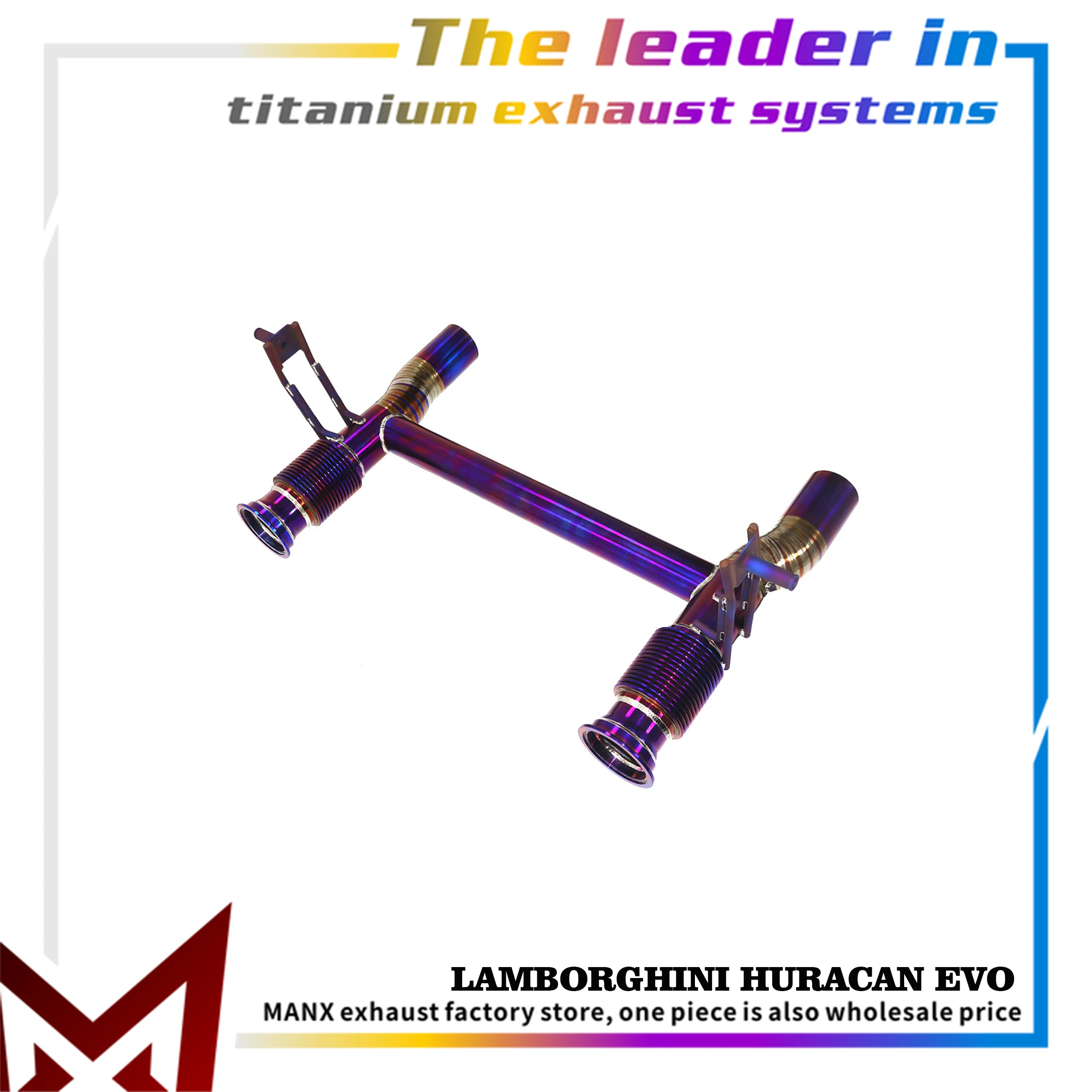 

MANX Catback Exhaust for Lamborghini Huracan EVO Titanium Straight-through High Performance Exhaust Pipe Without Valve