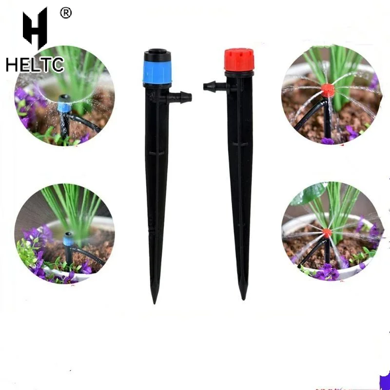 30Pcs Adjustable 360° Sprinkler Nozzles For Garden Potted Plants Lawn Irrigation Watering 4/7mm Hose Connectors And Accessories