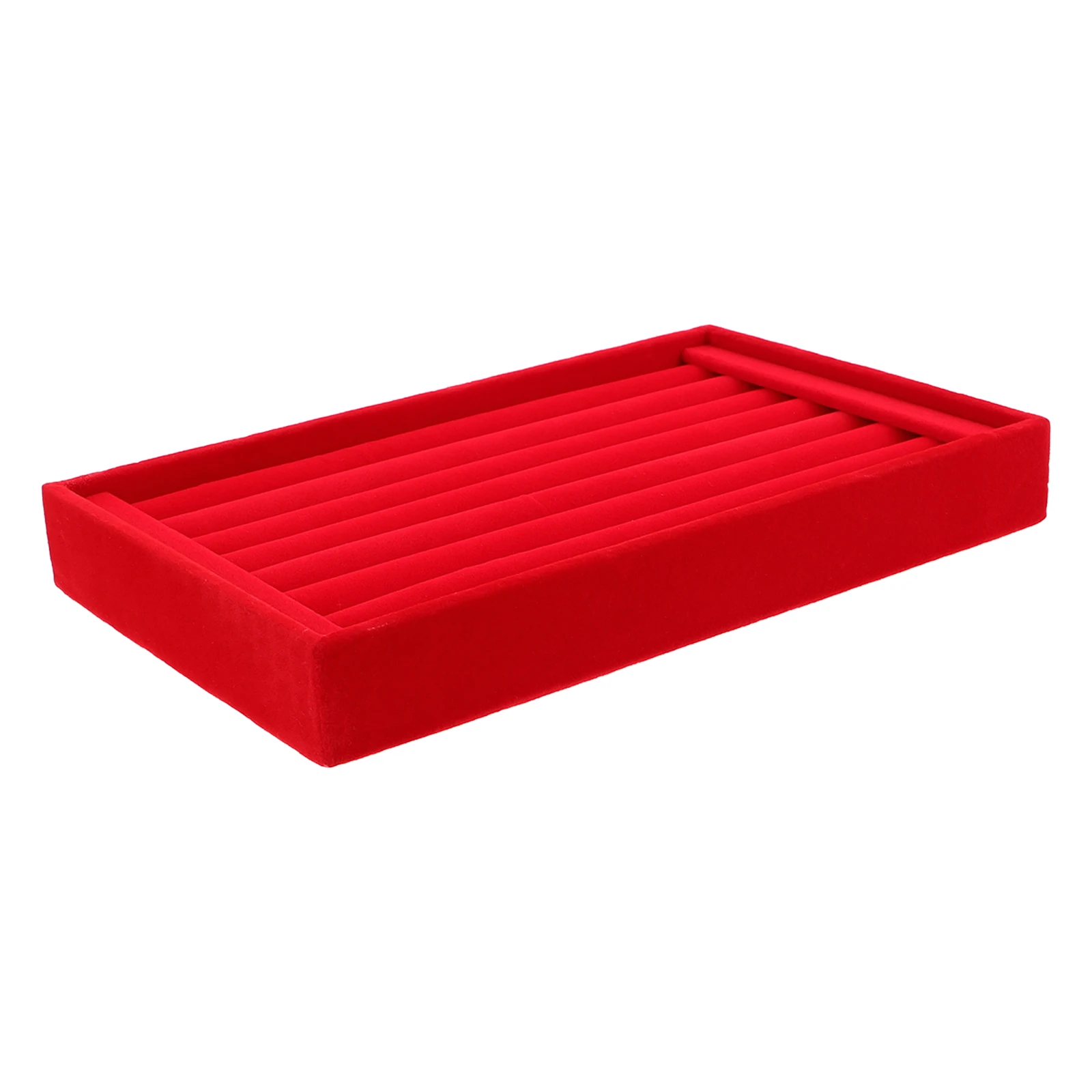

Jewelry Display Box Organizer for Women Ring Holder Rack Girls Cute Red Earrings Storage Man