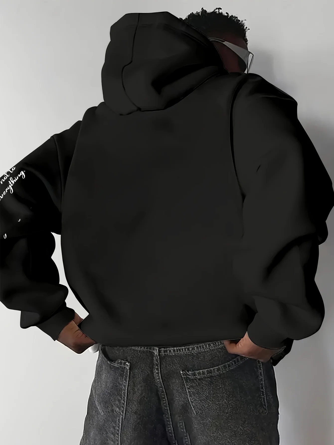 Herren Los Angeles Hoodie 100% Baumwolle Stadt-Schriftzug Grafikdruck Minimalistischer Streetwear Oversized Pullover Sweatshirt – Detail 6