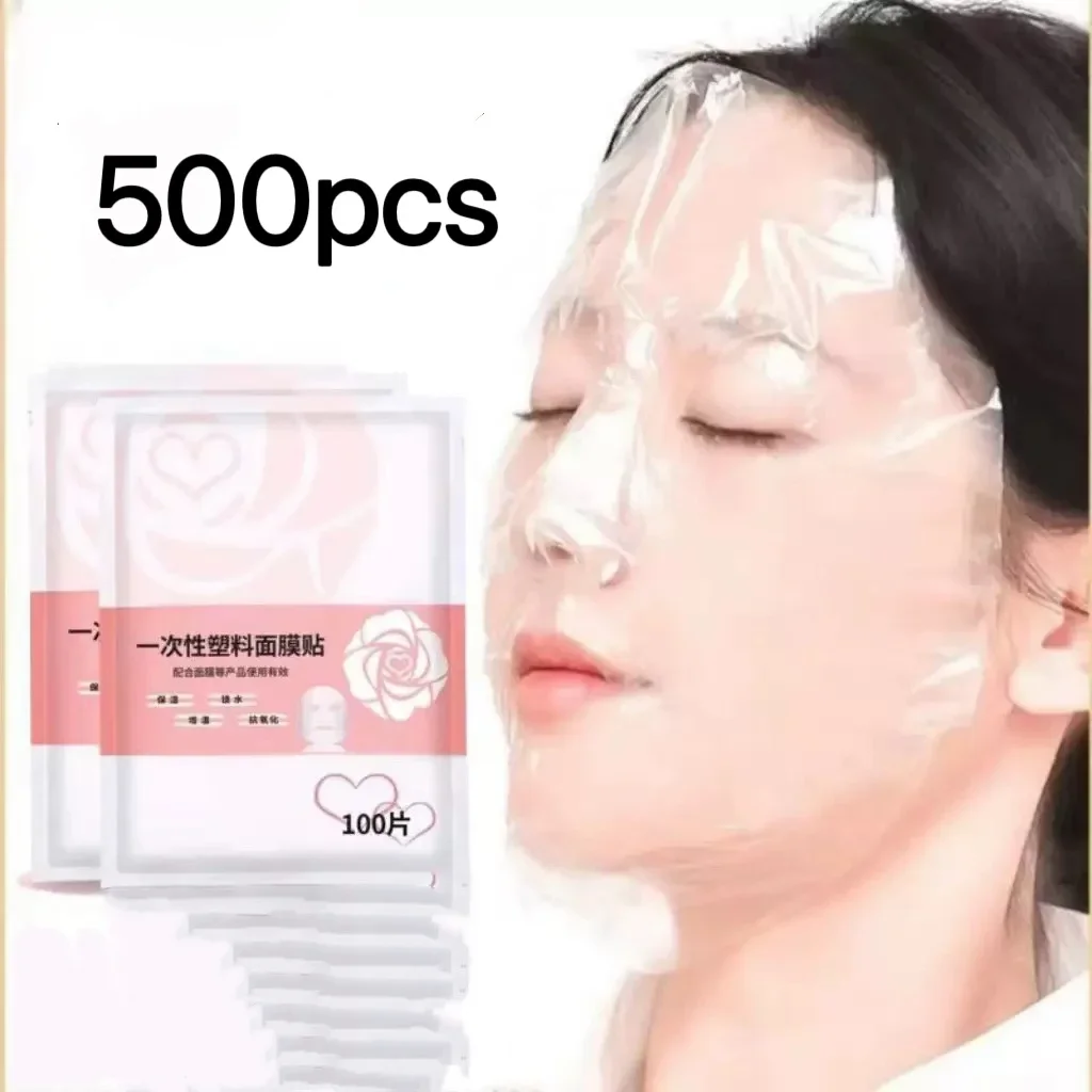 

100pcs Unscented Facial Mask Paper Sheets - Hydrating, Moisture-Retentive, Disposable DIY Film Wrap for Skin Care, Softening