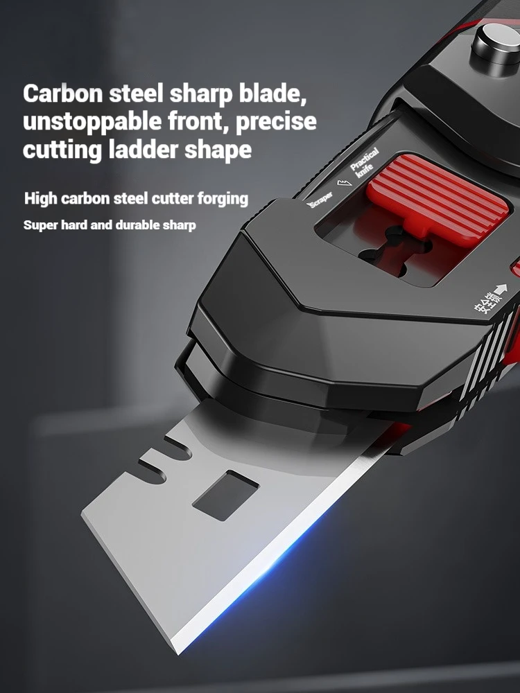 Transformer Multi-Purpose Utility Knife Automatic Design Cutting Shovel Precision Safety Cutter Tool for DIY,Crafts&Professional