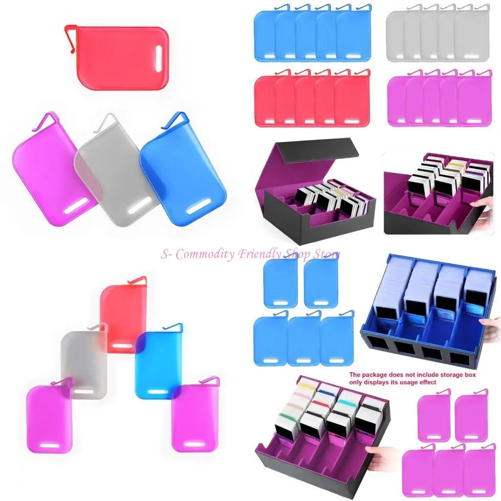 

85AE 10PCS Пластиковая торговая карта коробка перегородка.