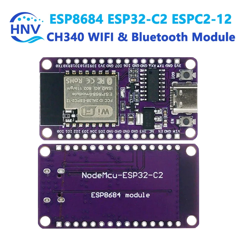 ESP8684 ESP32-C2 ESPC2-12 DevKit Serial CH340 WIFI & Bluetooth Module