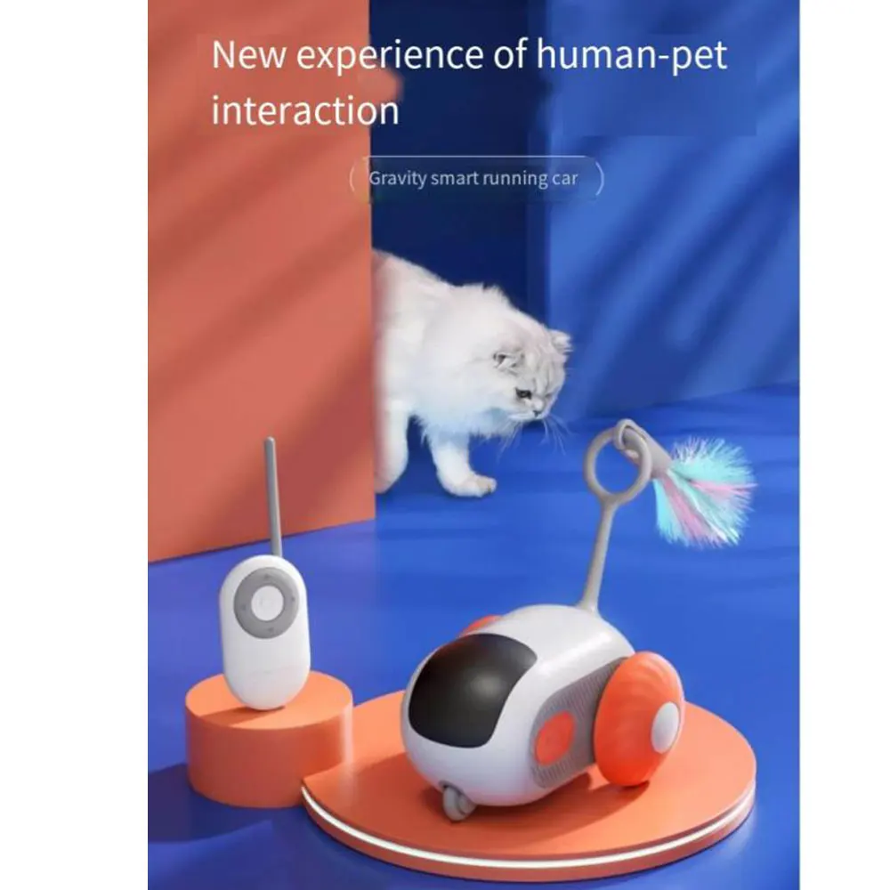 Electric Smart Cat Toy, Indoor Remote Control, Charging Chasing, Automatic, Self-Moving, Interactive, Gravity Sports Car