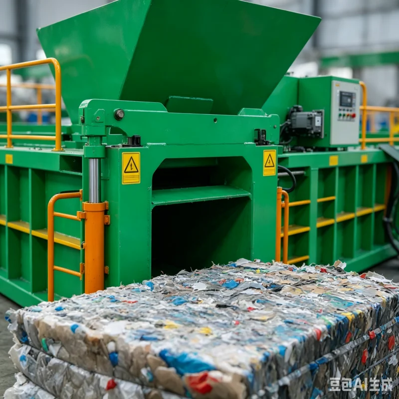 Fast Automatic Bale Ejection Push Plate Fully Automatic Horizontal Baler Shorten Work Cycle For Plastic Waste Factory