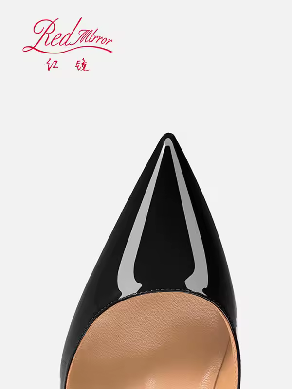 Black Women's elegant high heels Red Shiny Bottoms Luxury Brand Women heels 2025 trend Pointed Toe Sexy Party Pumps shoes Women - Image 5