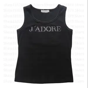 Vintage punk strass gothic card streetwear short sleeve t shirts style y2k tank tank 10 Main sales blouse Rhinestones - №2