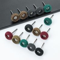 10pcs Abrasive Grinding Sanding Nylon Buffing with 3mm Shank Polishing Wheel Drill Abrasive Brush For Dremel Rotary Tools