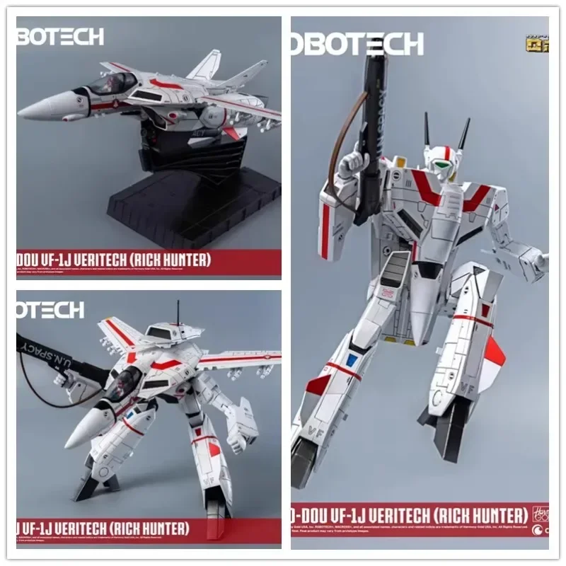 

Threezero Space Fortress Robotech Robo-dou VF-1j Veritch (rich Hunter) Fighter 3A Toy Mecha