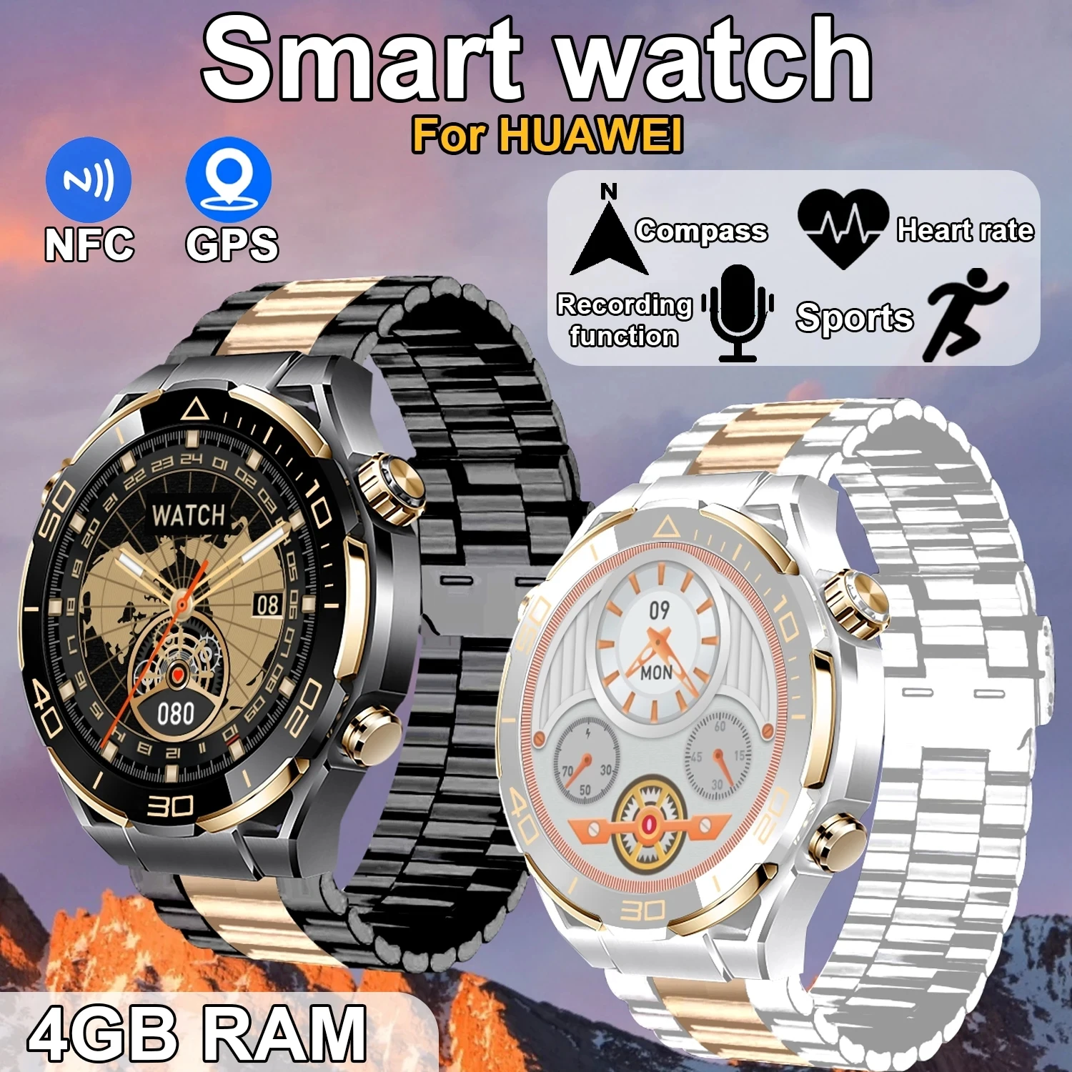 

Ultimate Smart Watch Беспроводное зарядное устройство 1,62 дюйма 4 ГБ ПЗУ Фотоальбом Беспроводная зарядка Местная музыка Мужские умные часы Bluetooth Вызов