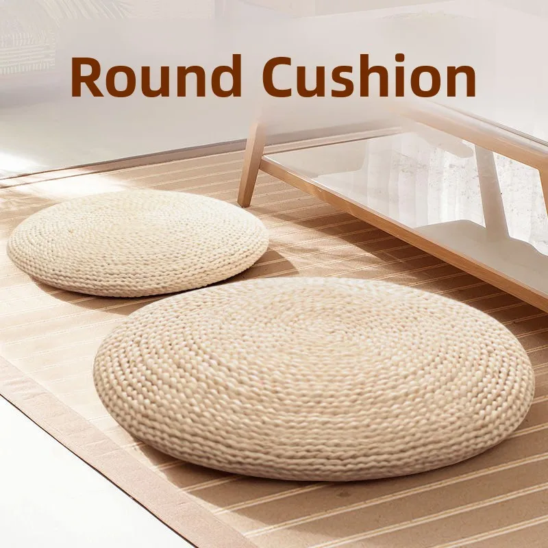 

Thickened Yoga Mat Pad Grass Woven Leisure Tea Drinking Outdoor Sitting Zafu Cushion Home Decorative Corn Husk Mat