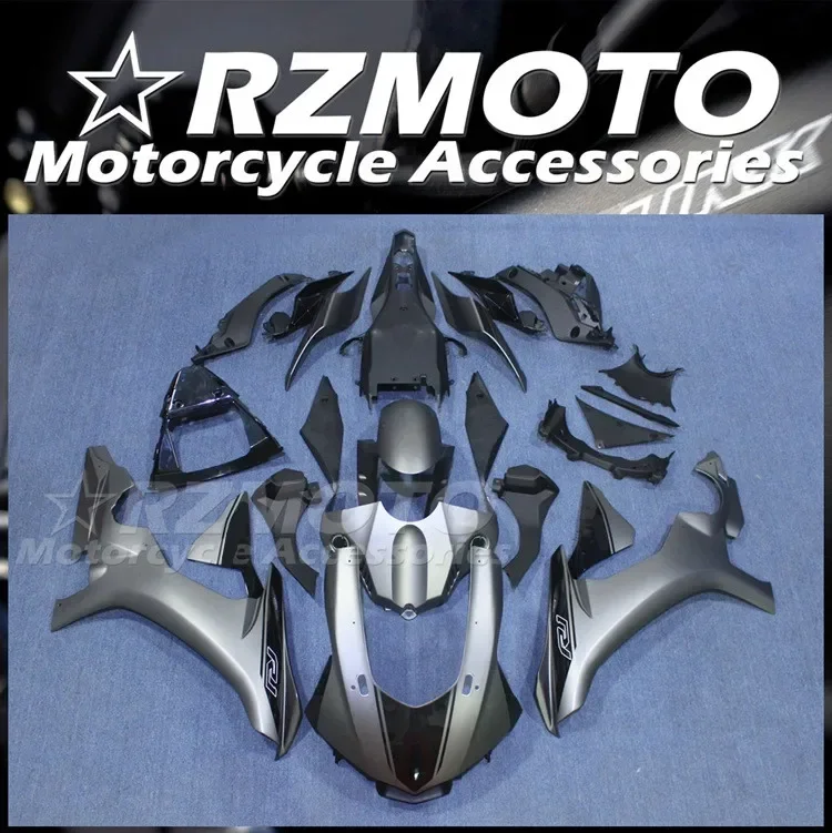 

4Gifts New ABS Motorcycle Fairings Kit Fit for YAMAHA YZF - R1 R1m 2015 2016 2017 2018 15 16 17 18 Bodywork Set Gray Matte