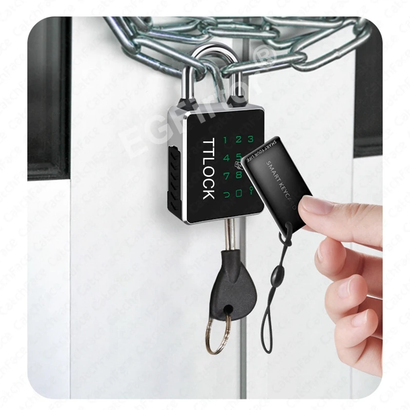 TTLOCK Padlock Tuya APP IC Card RFID Password Key NFC Unlock Way Waterproof IP65 Bluetooth Smart Electronic Door Lock