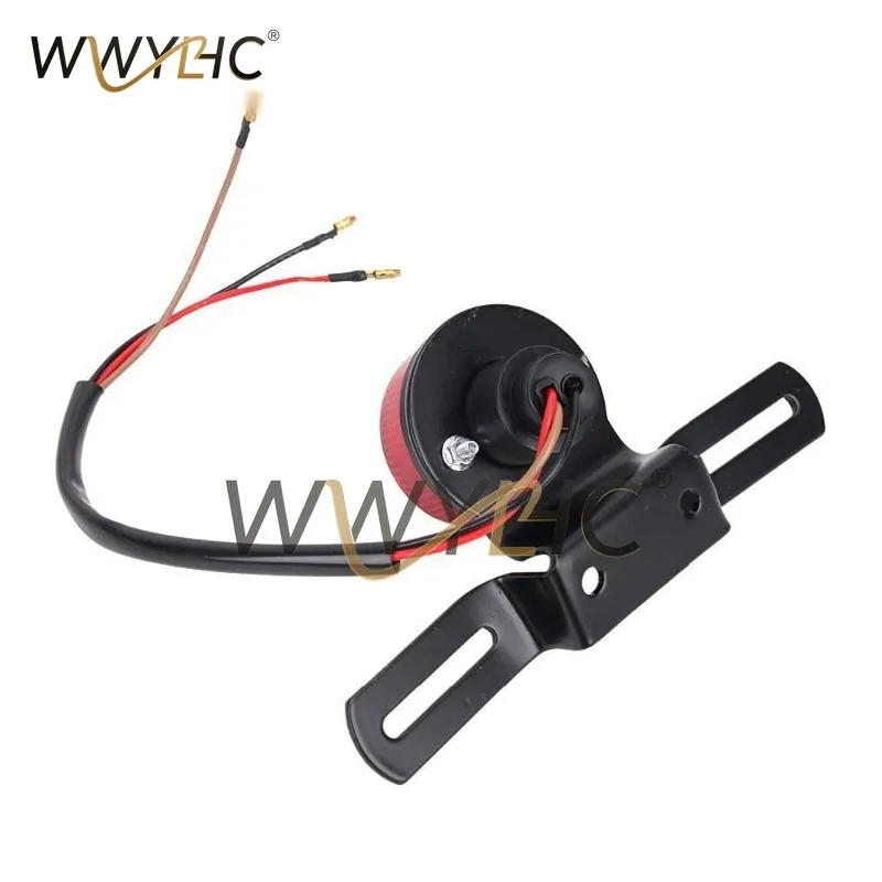 Suitable for Motorcycle Taillights, Cruising Prince Retro Cars, Circular Black Spot License Plate Brake Lights