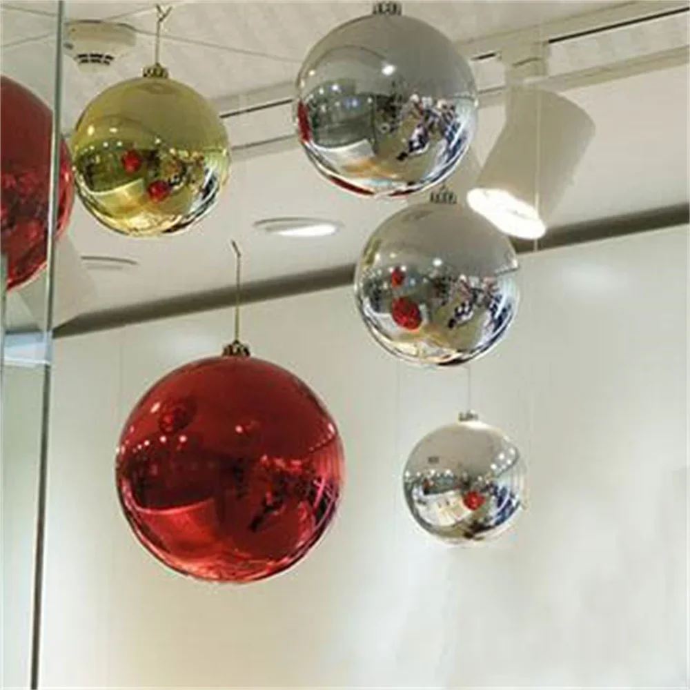 15cm Big Light Silver Balls Christmas Tree Decorations Ornaments Balls Wedding Xmas Party for 2023 New Year Home Decor Noel Gift