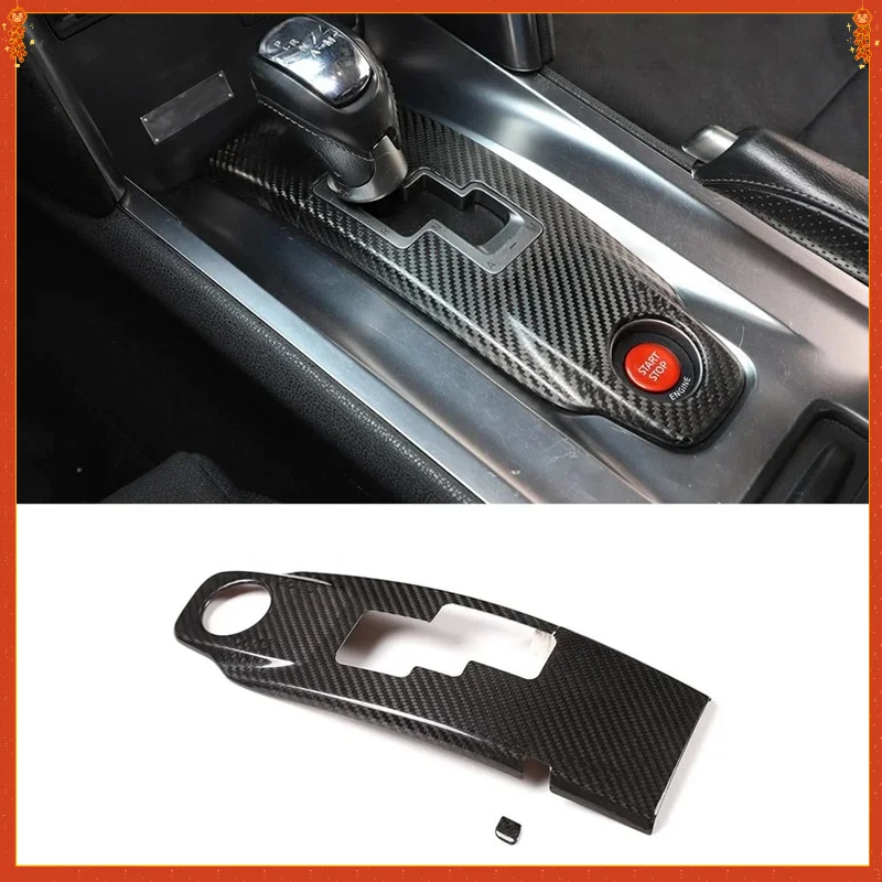 

For Nissan GTR R35 Dry Carbon Fiber Center Console Gear Panel Frame Decoration Cover Trim Interior Spare Parts Parts 2008-2016