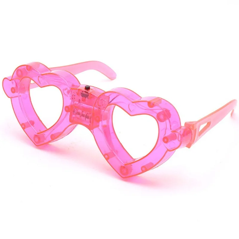 1 stücke erwachsene Kinder Requisiten liefert leuchtende verrückte Brille Kunststoff LED Brille Maskerade Party Geburtstags geschenk Kinder leuchten Spielzeug