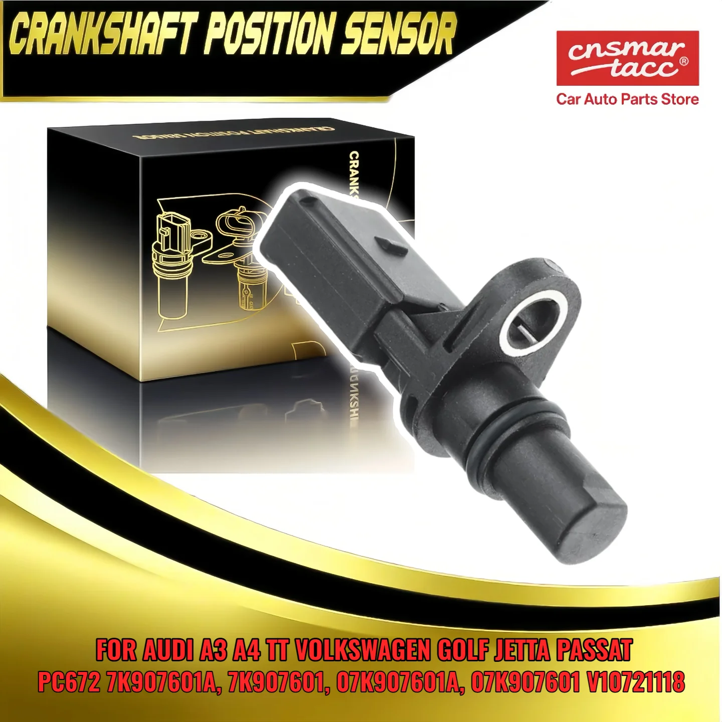 

Camshaft Position Sensor V10721118 07K907601A PC672 for Volkswagen Golf Jetta 2005-2014 Passat Audi TT A3 7K907601 07K907601
