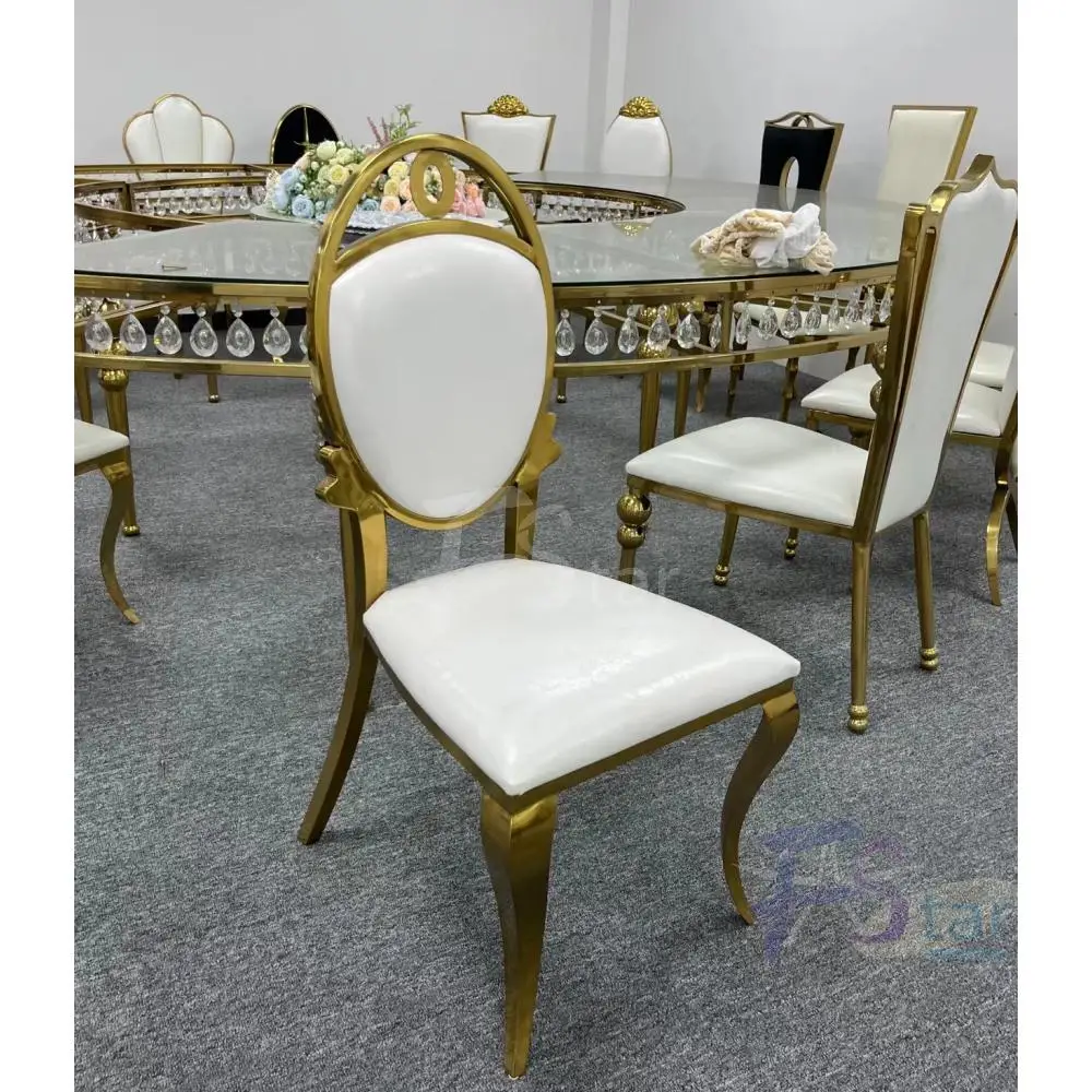 Wholesale Hotel Furniture Metal Chair Golden Modern Event Dining Chair New Design