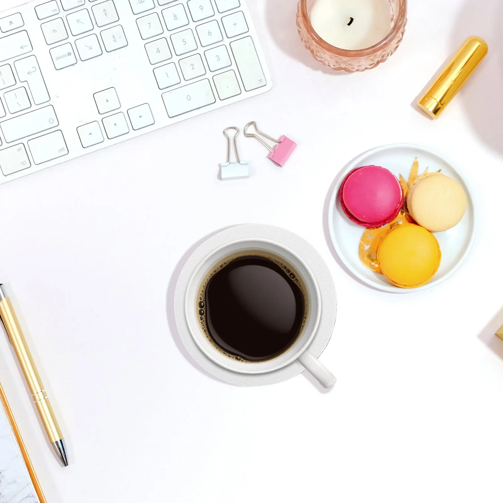 

20Pcs Blank Sublimation Heat Transfer Coasters DIY Absorbent Cup Drinks Craft Blanks Blank Coasters for Crafting