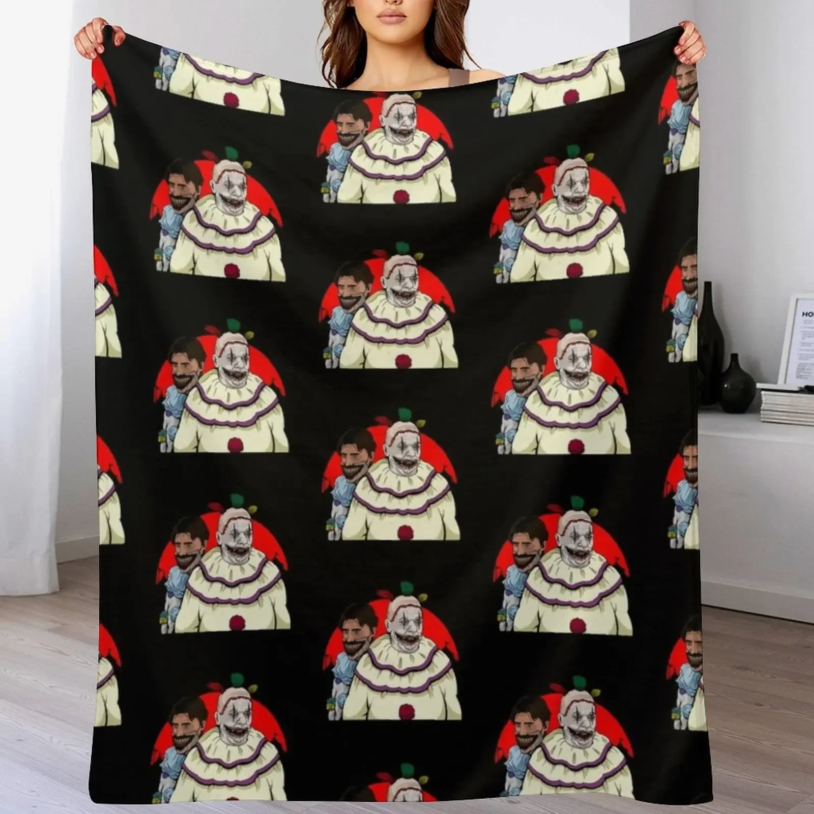 

Freak Show Dandy & Twisty the Clown AHS Season 4 Throw Blanket warm for winter Shaggy Decorative Sofa Custom Blankets