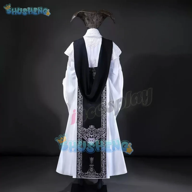 Game Bloodborne The Choir Cosplay Costume The Choir Leade Shawl coat dress hat prop Halloween carnival fashion men women outfit view 3