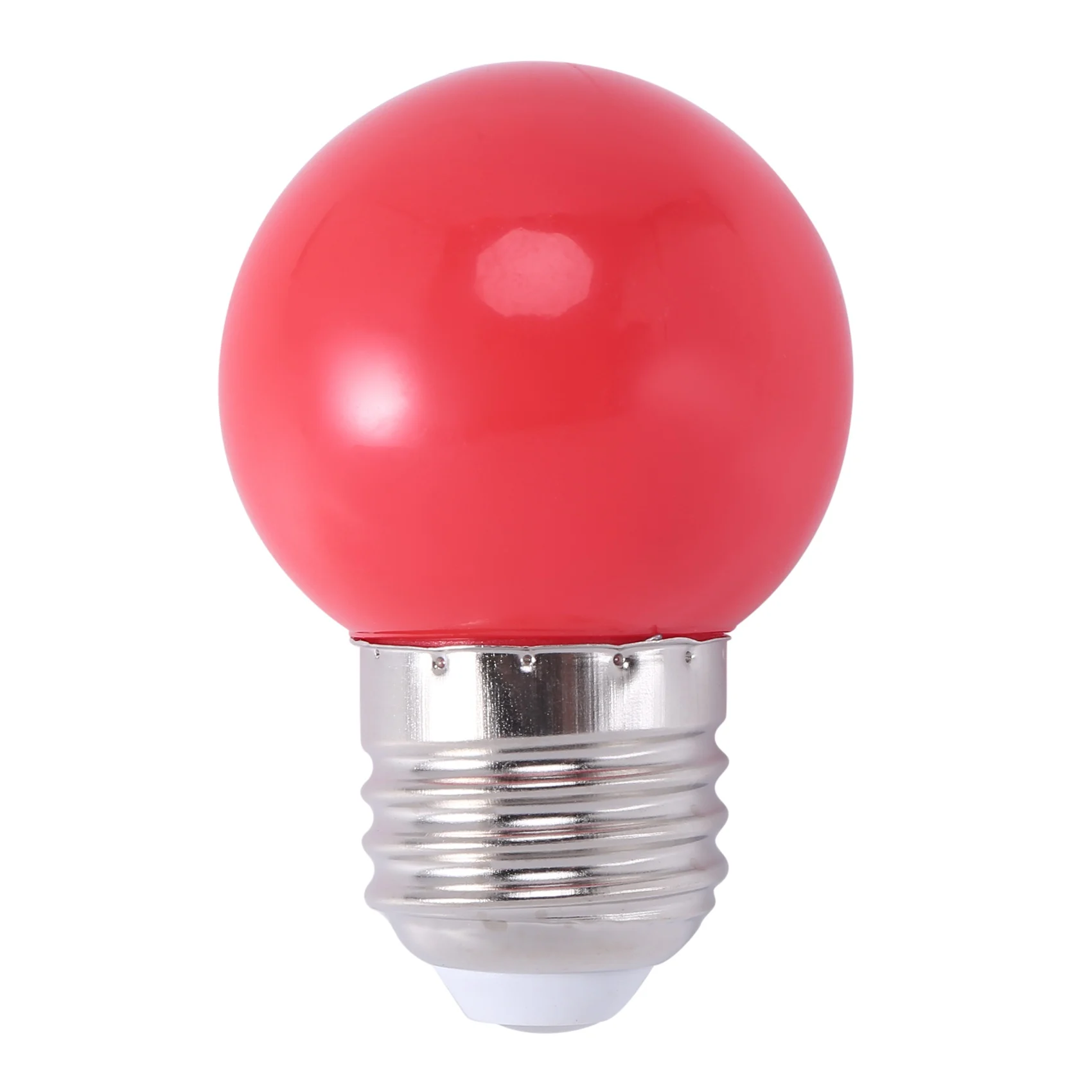 لمبة بلاستيكية E27 LED خفيفة دافئة باللون الأحمر (طاقة 0.5 وات، أحمر)