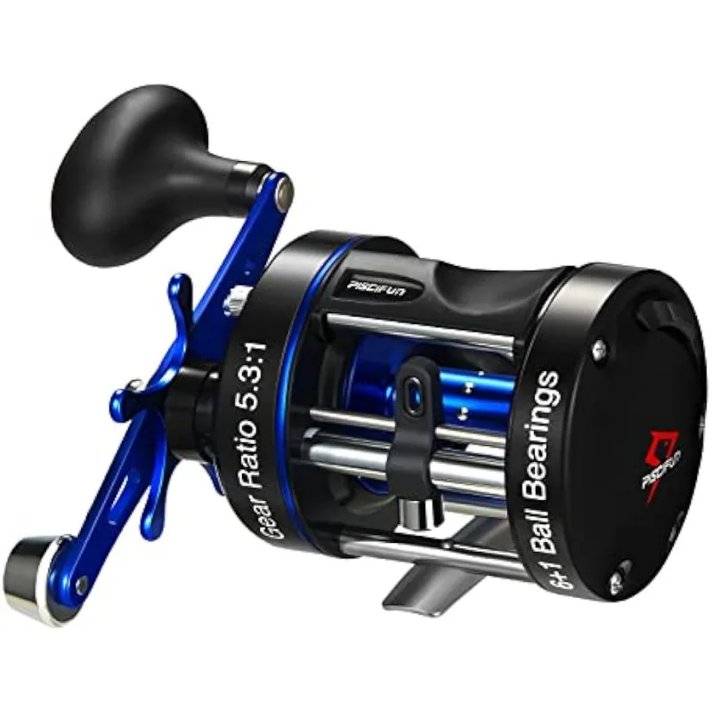 

Piscifun Chaos XS Baitcasting Fishing Reel, Reinforced Metal Body Round Baitcaster Reel