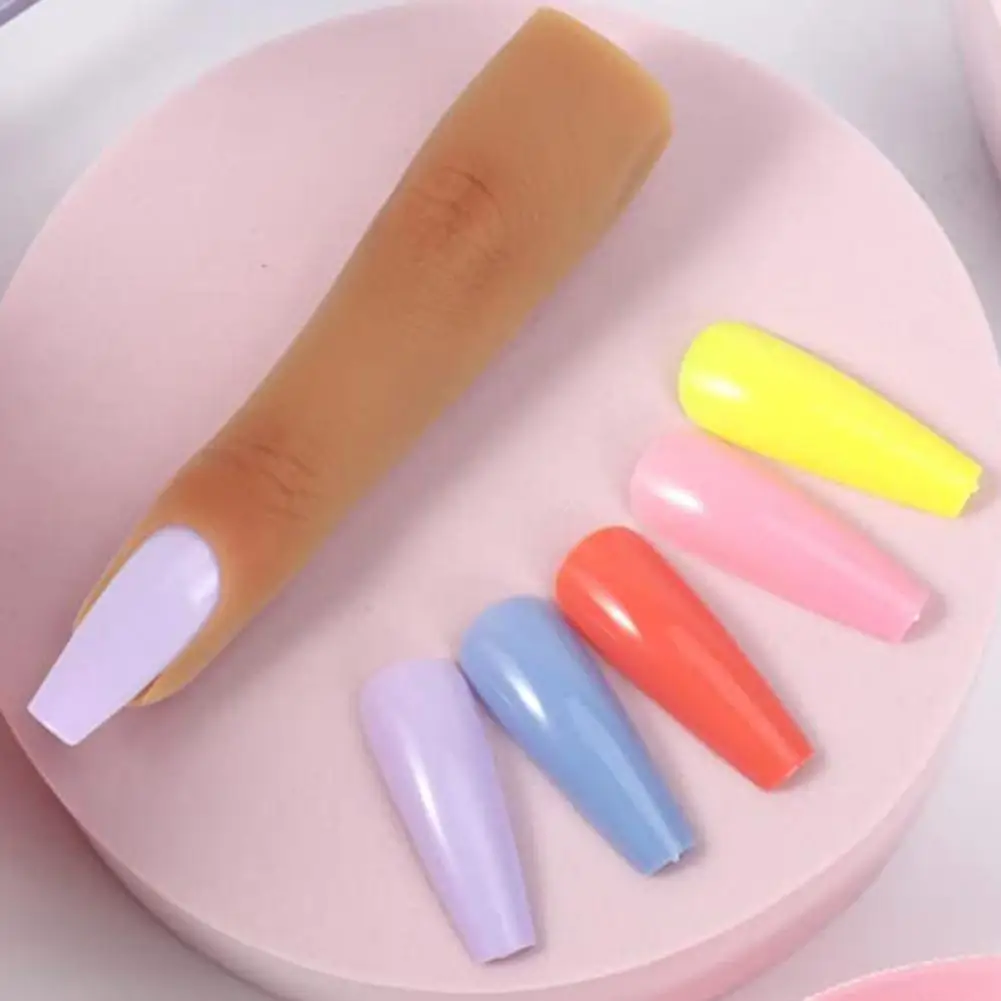 Soft Nail Training Mannequin Practice Fingers Durable Easy to Nail Art Finger Models Flexible Realistic Silicone for Nail