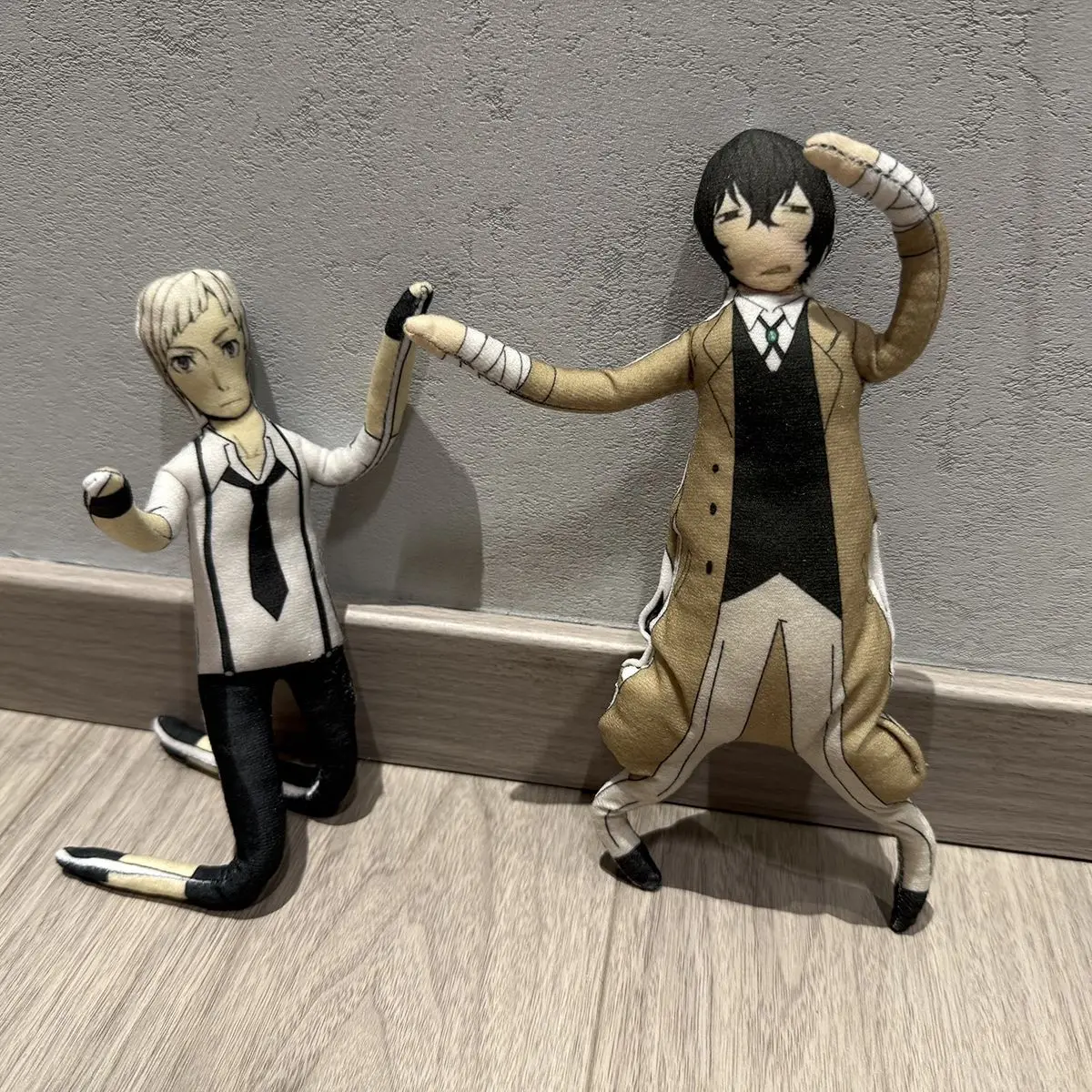 Action Figures Anime Bungou Stray Dogs Dazai Atsushi Edogawa Kunikida Doppo Plush Cotton Doll Room Decoration Festival Gift Toys
