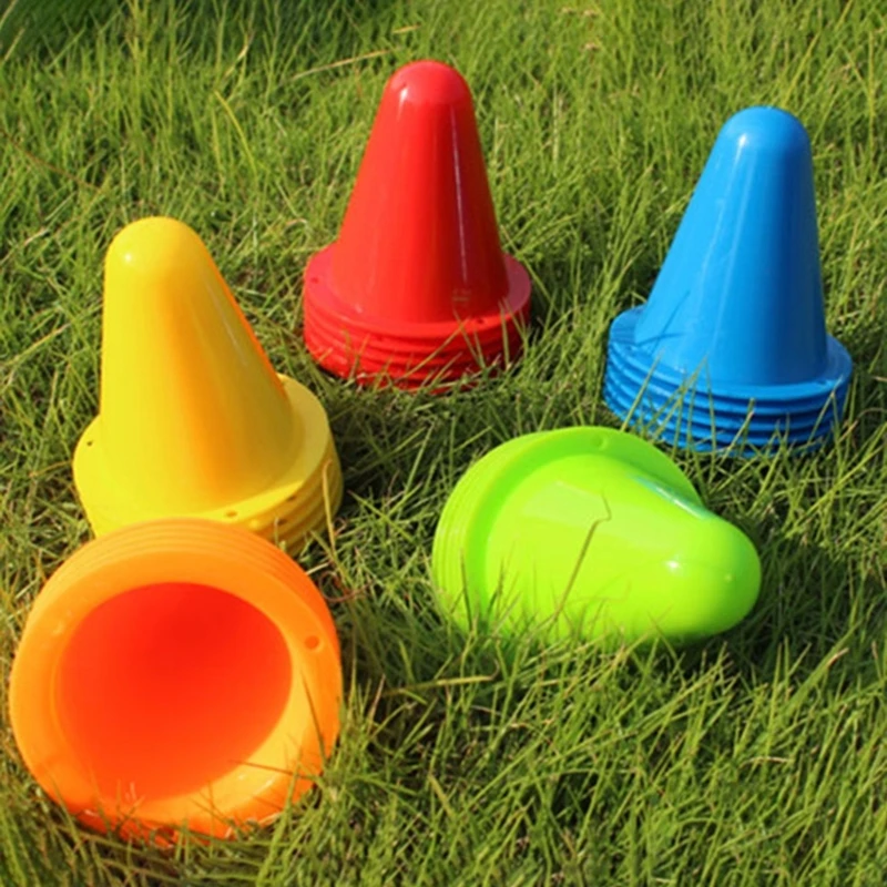 10 Pcs Skate Marker Cones Sports Training Cones Plastic Marker Training Cones for Roller Skating and Skate Practice