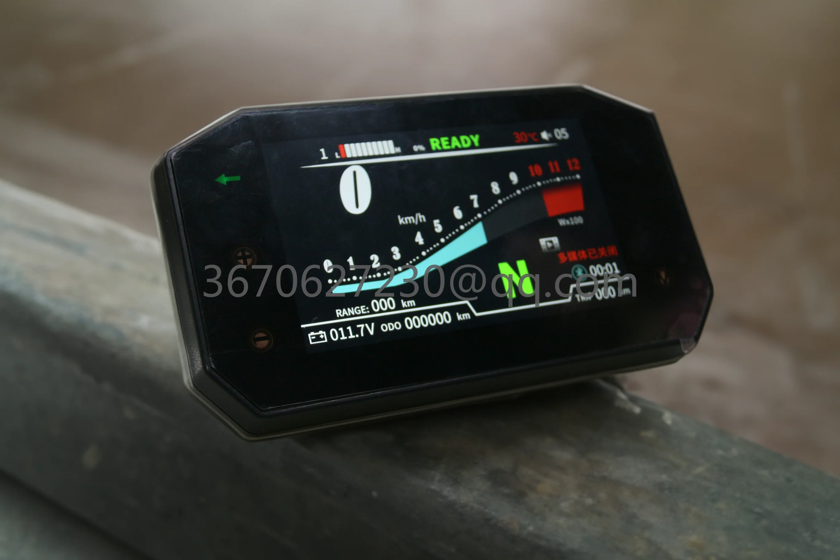 Modifications Electric Motorcycle LCD TFT Display Screen Speedometer for Motorbike Upgrades Aftermarket Accessories