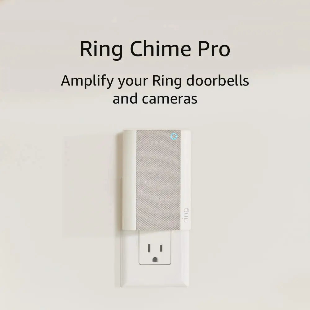 

Smart Plug-in Chime with WiFi Extender, Nightlight & Motion Alerts for Home Security