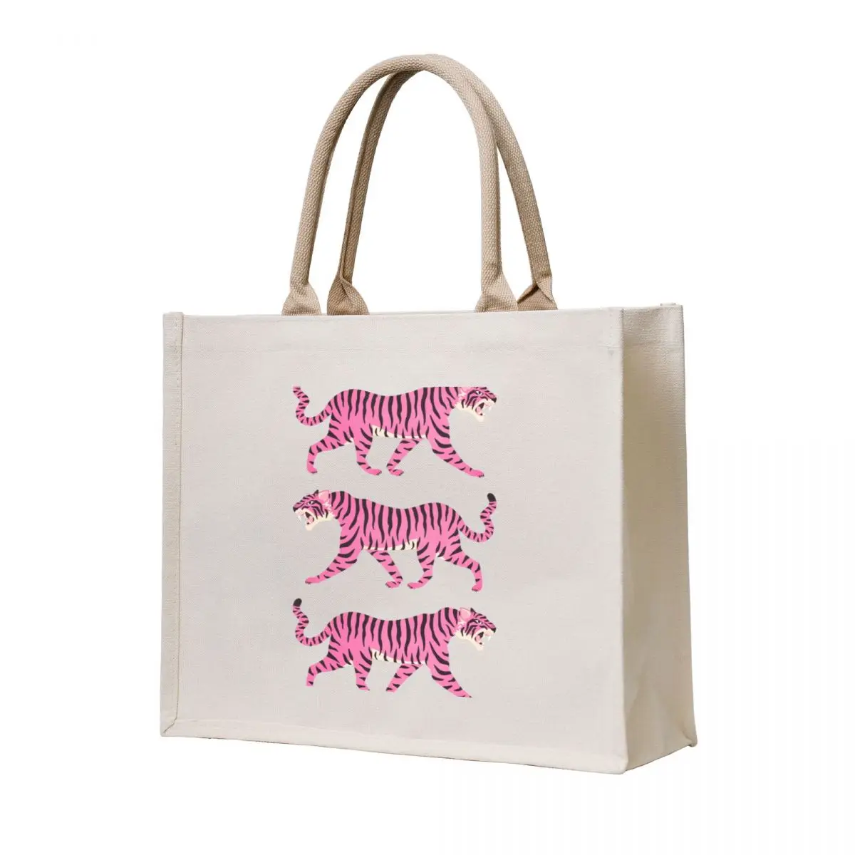

Fierce: Night Race Pink Tiger Edition Tote Bag Eco bag canvas shopping bag Reusable bags tote screen