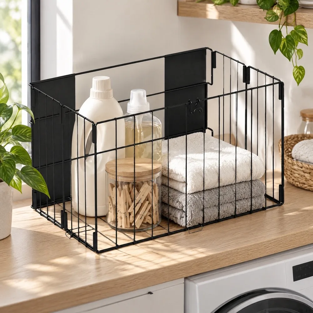 Easy Install Laundry Storage Solution Fridge Side Organizer Iron Washing Machine Holder Strong Magnet Attachment