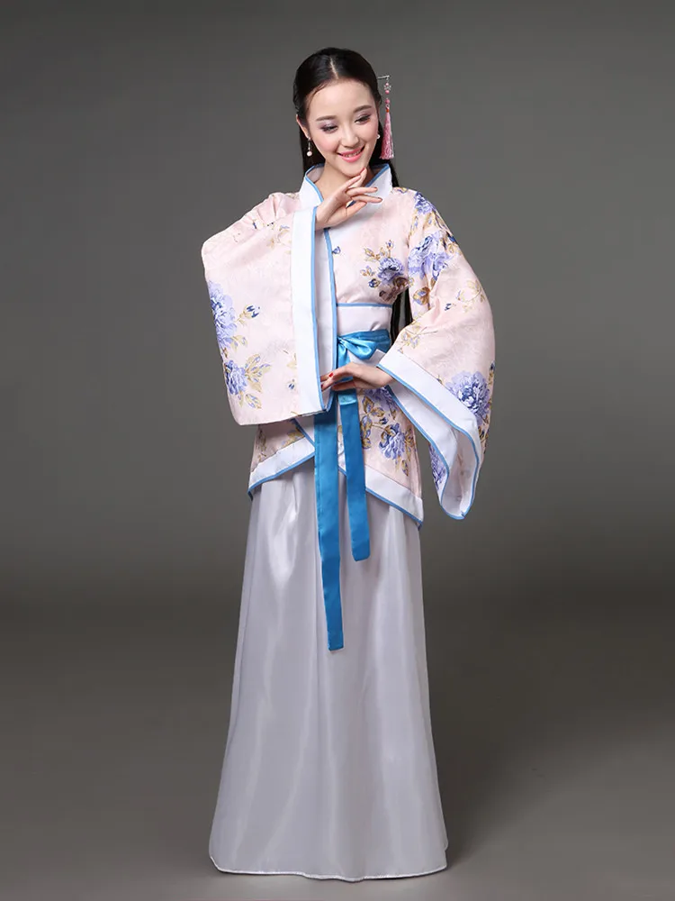 Hanfu Tang Dynasty ชุดเต้นรำสำหรับผู้หญิงเครื่องแต่งกายหรูหราเทศกาลจีนโบราณ