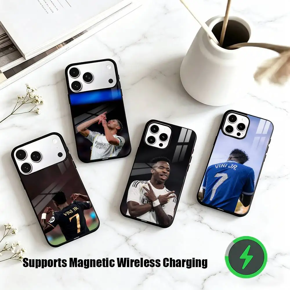 

Vini Jr Football Star Phone Case For iPhone17,16,15,14,13,12,11 Plus,Pro Compatible with magnetic wireless charging