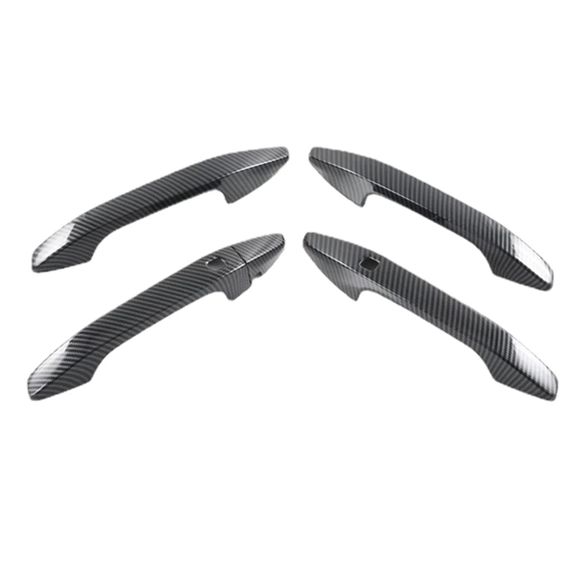 

ABS Carbon Fiber Outside Door Handle Puller Cover Trim Sticker for Kia Sportage NQ5 2021-2023 with Smart Key Hole