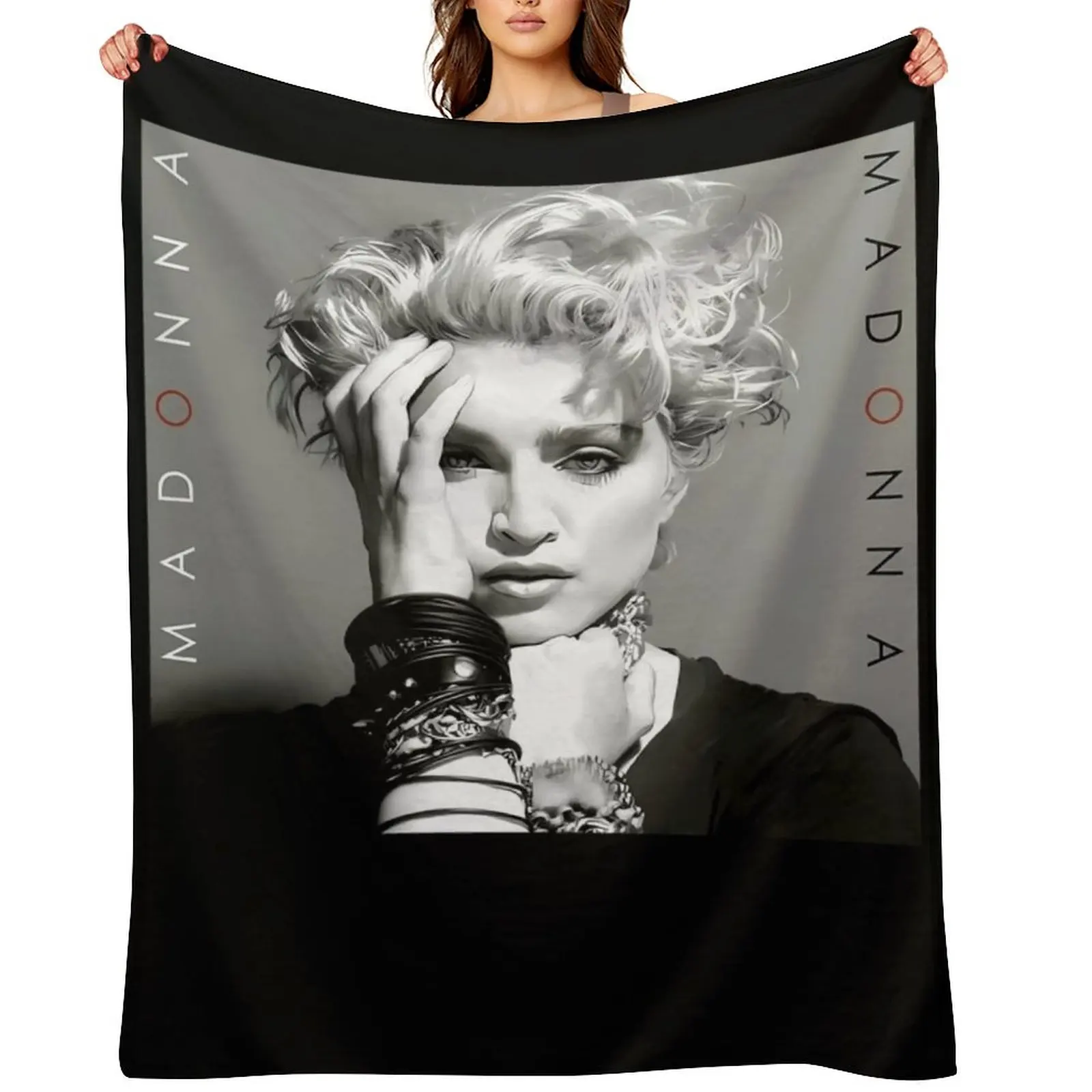 

Vintage Qeen of Pop 80s - Love of My Life Madnná Throw Blanket Bed covers Retros Comforter Blankets