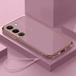 For Vivo V29e Case vivo V30 lite 4G Phone Case Vivo Y200 Y200e V40 SE V30 SE Y100 4G IDN T2 T3 Luxury Square Plating Back Cover