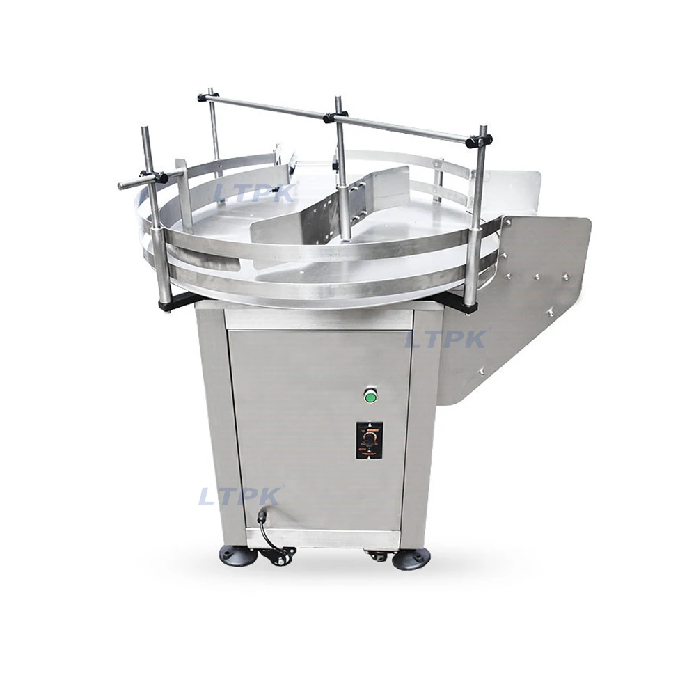 High Effciency Good Quality Automatic Round Rotary Turntable Bottle Feeder Machine / Unscrambling Collecting Turning Table