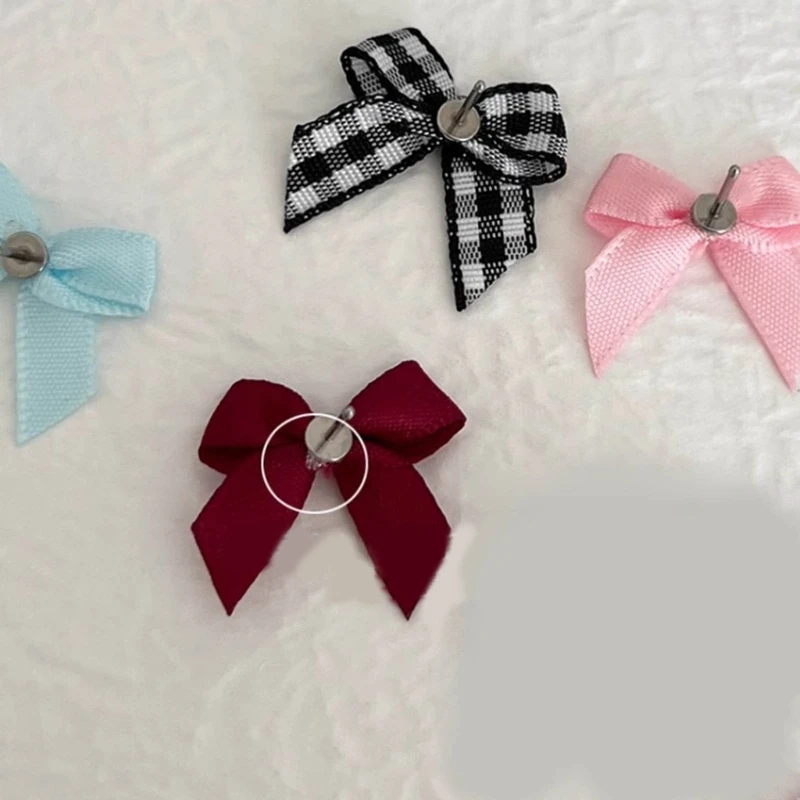 Bowknot Studs Earring Ear Rings Screw Cartilage Korean Ear Piercing for Women image 5