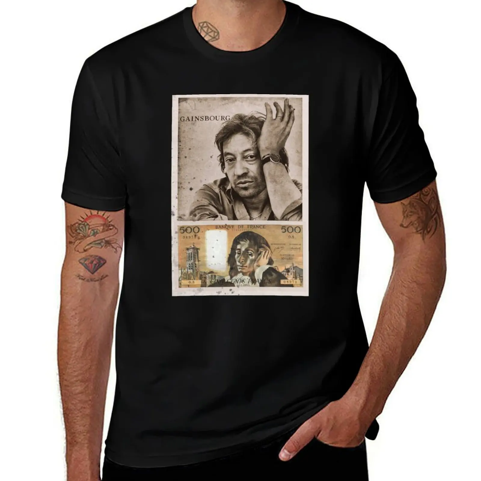 Serge Gainsbourg 500 francs classique T-Shirt Lightweight Running T-Shirt