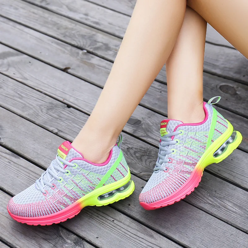 Running Shoes for Women Outdoor Breathable Fashion Womens Jogging Shoes Fitness Sneakers Colorful Air Cushion Sneaker Female