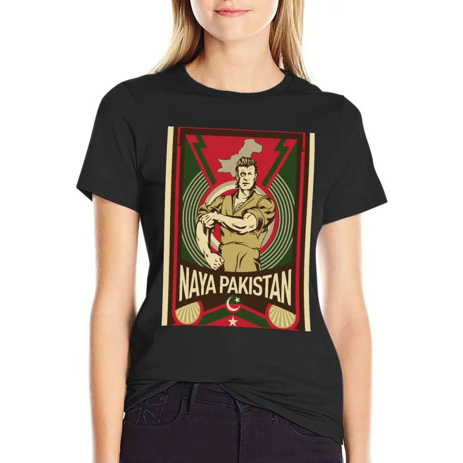 

Naya Pakistan T-Shirt graphics anime heavyweights summer blouses woman 2025