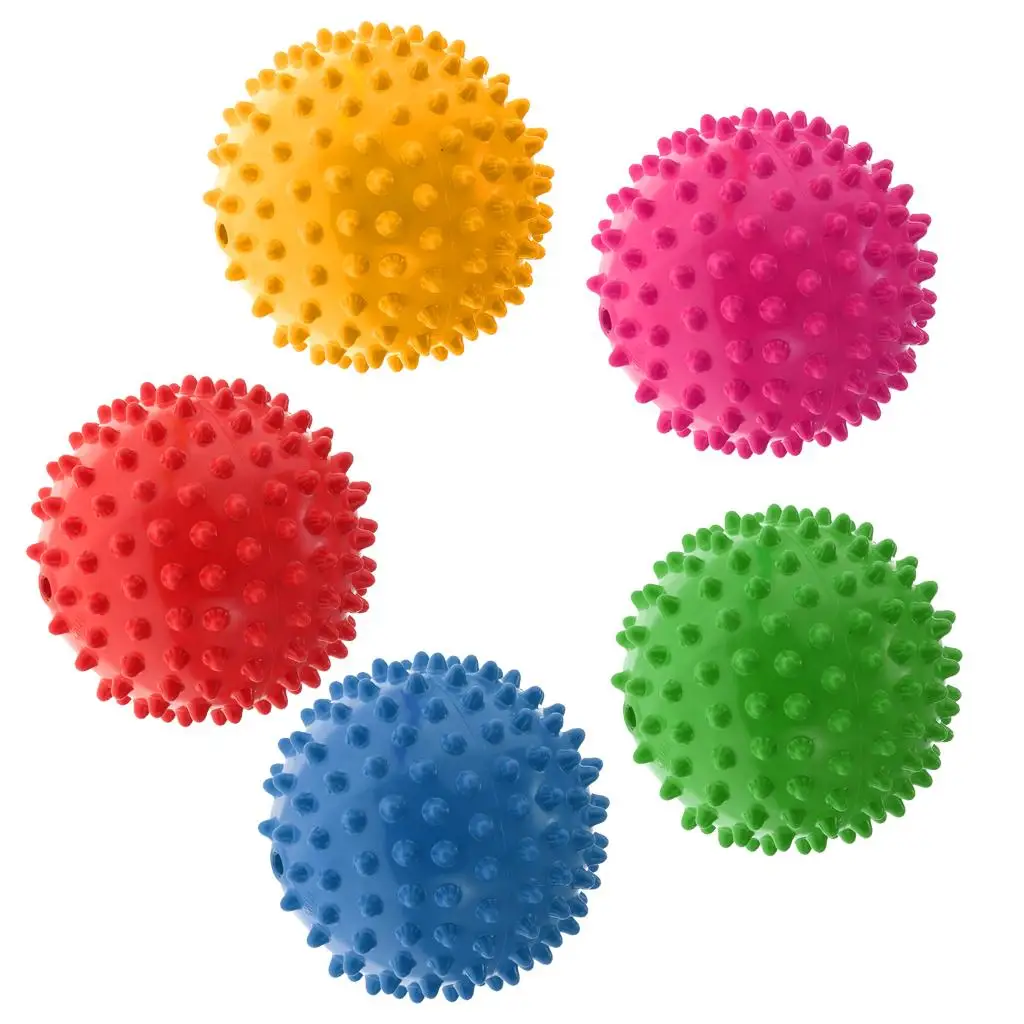 Inflatable Knobby Bouncy Ball PVC Educational Spiky Sensory Toy Ball for Child Pool Fun
