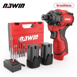 Brushless Cordless lithium-ion impact screwdriver 16.8V home electric drill electric rechargeable screwdriver