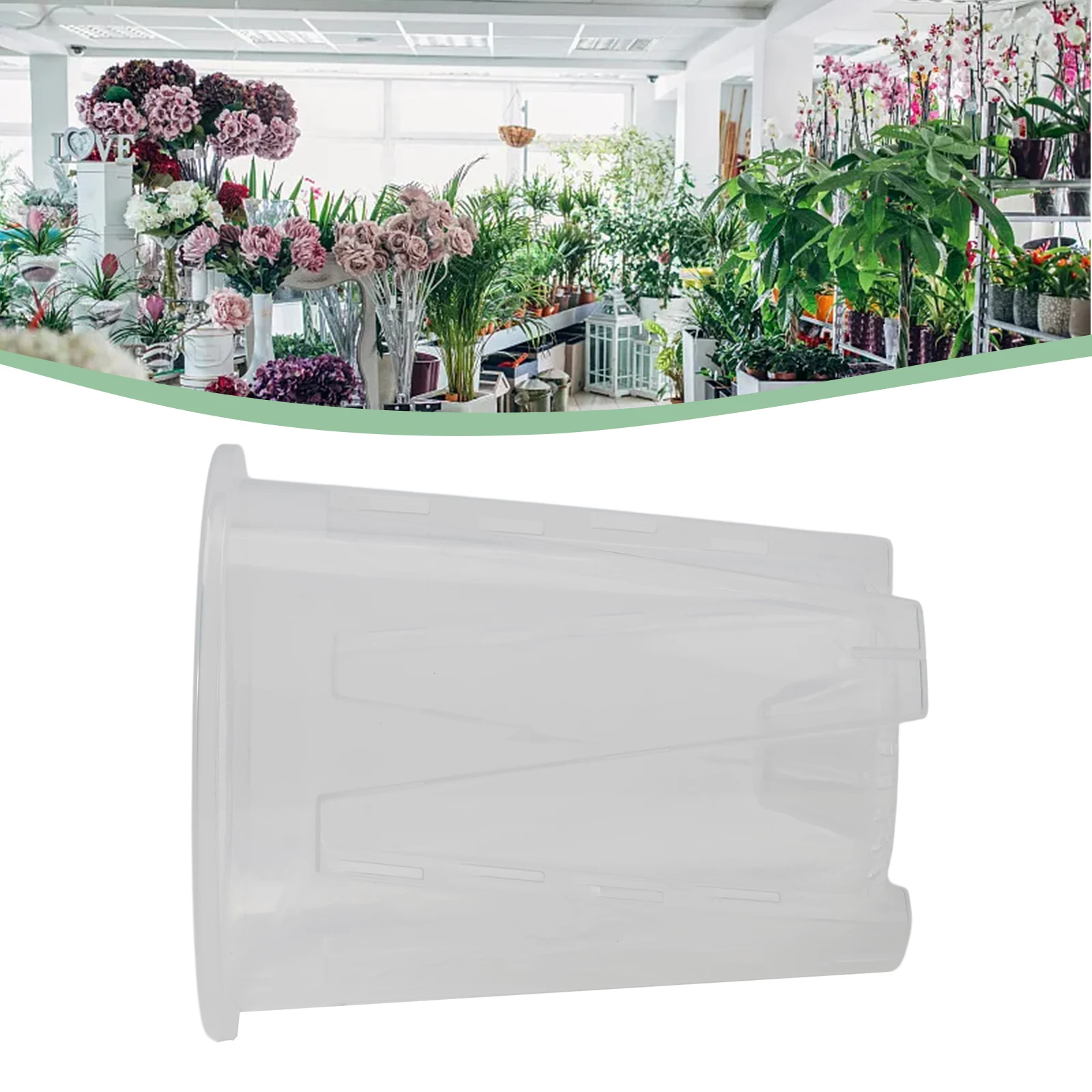 Flower Pot Plastic Flower Pot Flower Pot Control Transparent Pot Flower Pot Mesh Pot Root Orchid Planting Pot Plastic